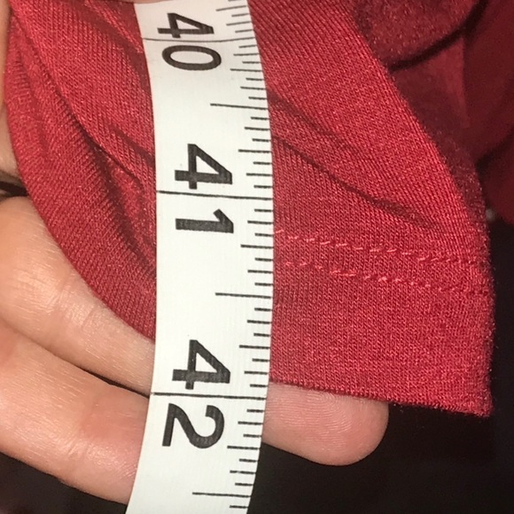 Motherhood Maternity Red Dress – XL with Knot Front & Tie Back - Picture 10 of 10